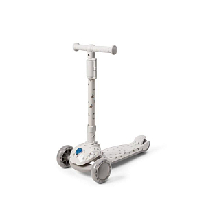 Самокат со светящимися колесами Vanilla Copenhagen "Honeybee", серый, маленький